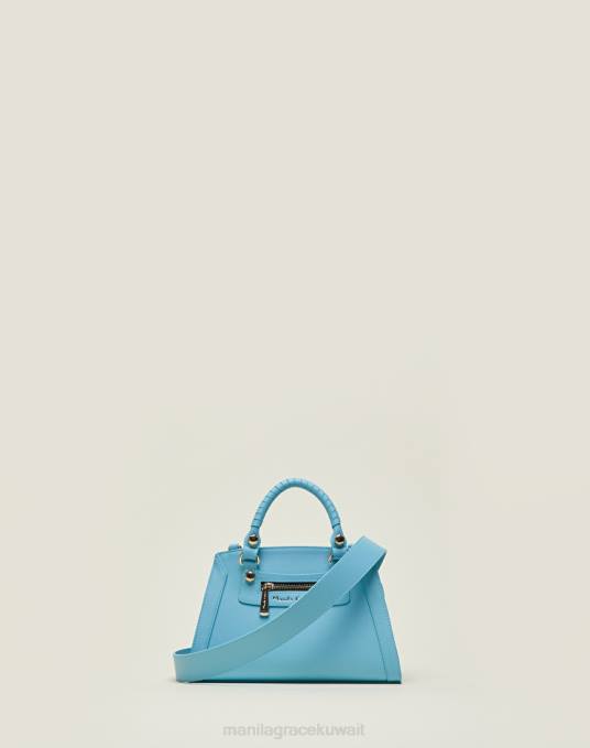Manila Grace شنطة نحيف أزرق فاتح ميراما تسوق صغيرة Z2TJ569 Manila Grace شنطة نحيف أزرق فاتح ميراما تسوق صغيرة Z2TJ569