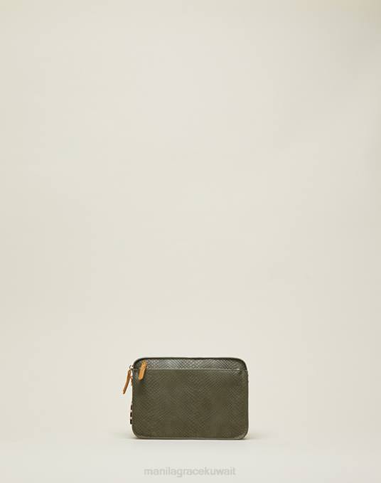 Manila Grace شنطة نحيف الأخضر العسكري حقيبة كروس فلوريدا الصغيرة Z2TJ570 Manila Grace شنطة نحيف الأخضر العسكري حقيبة كروس فلوريدا الصغيرة Z2TJ570