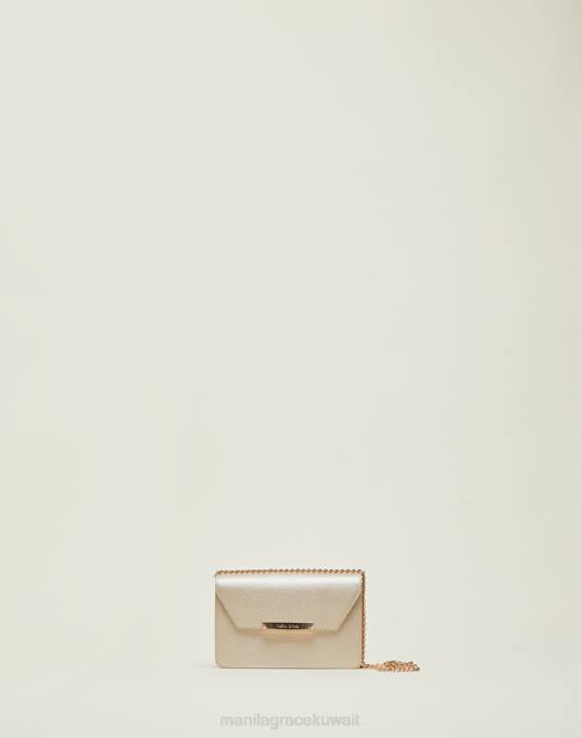 Manila Grace شنطة نحيف ذهب حقيبة محفظة متوسطة مع حزام كتف Z2TJ574 Manila Grace شنطة نحيف ذهب حقيبة محفظة متوسطة مع حزام كتف Z2TJ574