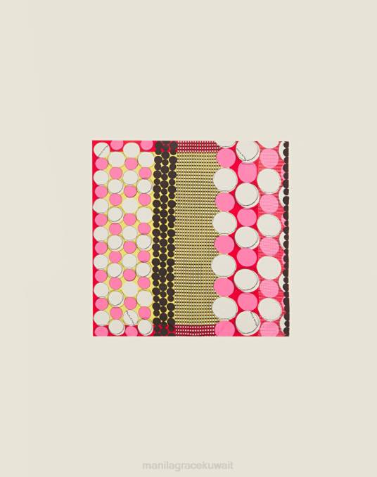 Manila Grace ملحق نحيف أحمر فولار مطبوع بنسيج قطني طويل Z2TJ636 Manila Grace ملحق نحيف أحمر فولار مطبوع بنسيج قطني طويل Z2TJ636